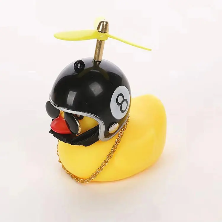 Squeeze Mountain fat tire electric bicycle accessories Rubber Duck Helmet Bicycle Bell Toys Little yellow duck