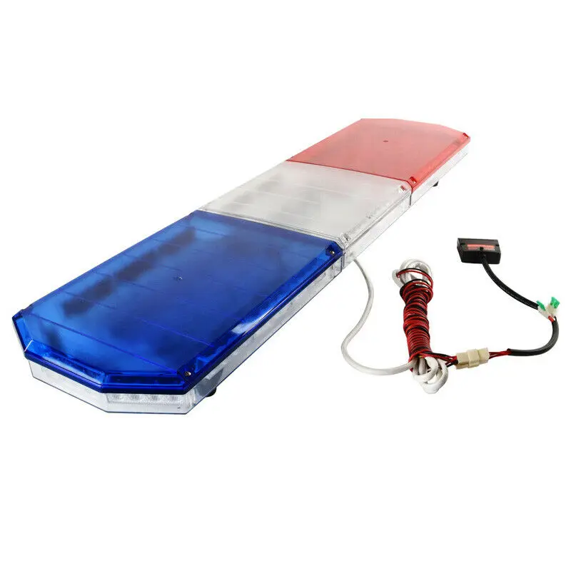 
12V-24V Universal 47Inch 88 LED Strobe Warning Light Emergency Recovery Beacon Wrecker Flashing LightBar 