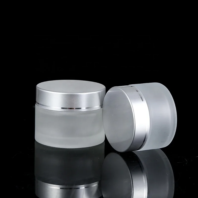 
Small Black Lid 5ml 5g Amber Clear Frost Glass Jar For Cosmetic Lotion Face Cream 