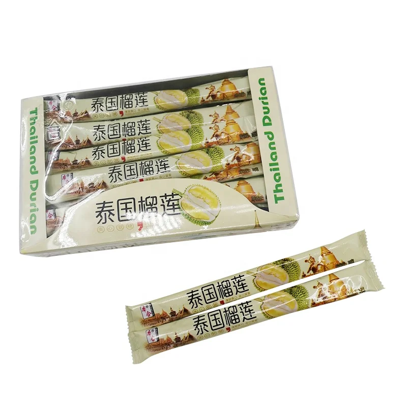 Thailand soft durian chewy candy fruit taffy candy
