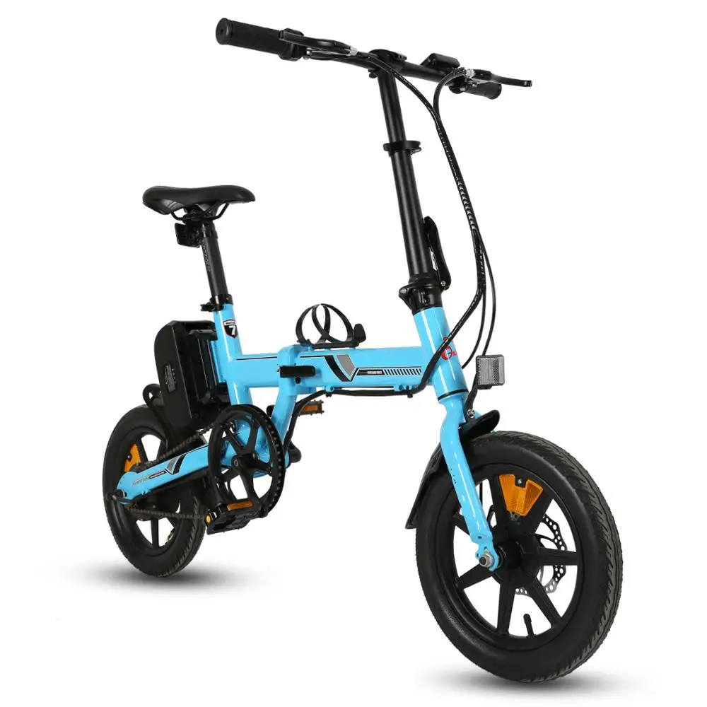 Супер мини электрический велосипед 14 дюймов складной ebike 250 Вт для