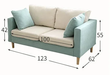 office furniture nordic italian apartment minimalism living room bedroom esigns loveseat fabric sofa