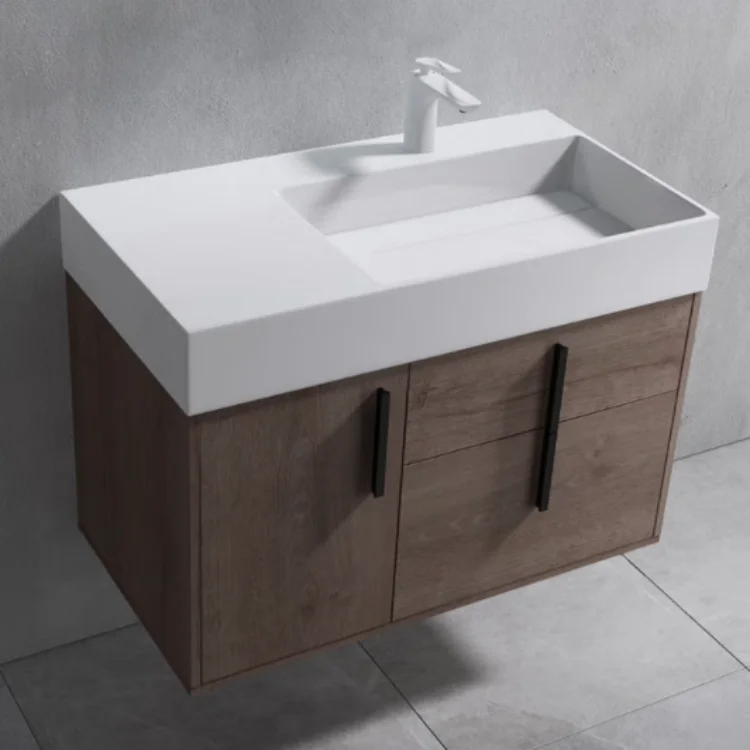 Hotel Customized Wholesale Waterproof Washroom Vanity Bathroom Cabinets Modern Bathroom Vanity With Smart Mirror