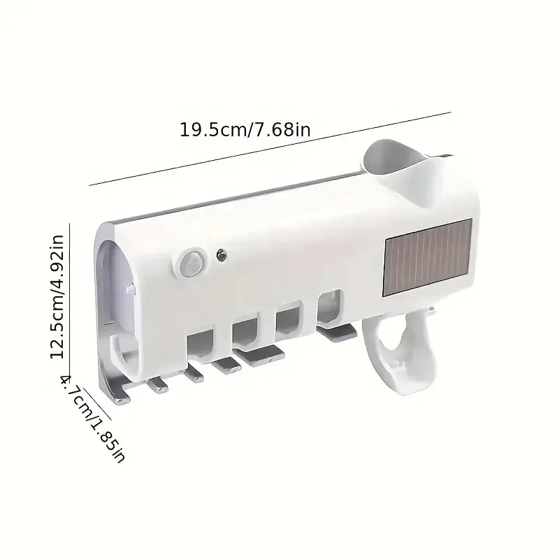 Cop Rose automatic toothbrush disinfection holder, Intelligent toothbrush disinfector, Multi-function Toothbrush Sterilizer