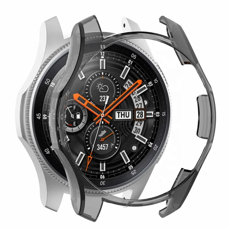 Shockproof Soft Clear TPU Protector Watch Case Cover For Samsung Galaxy Watch 46mm R800