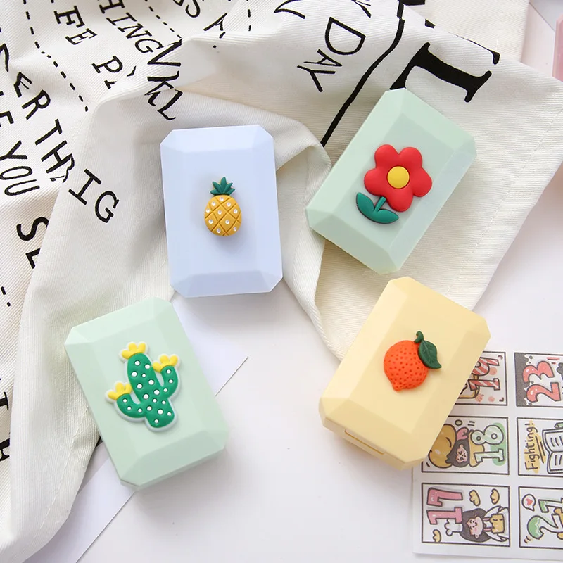 Cartoon Girl Contact Lens Case Qute Contact Lens Packaging Box