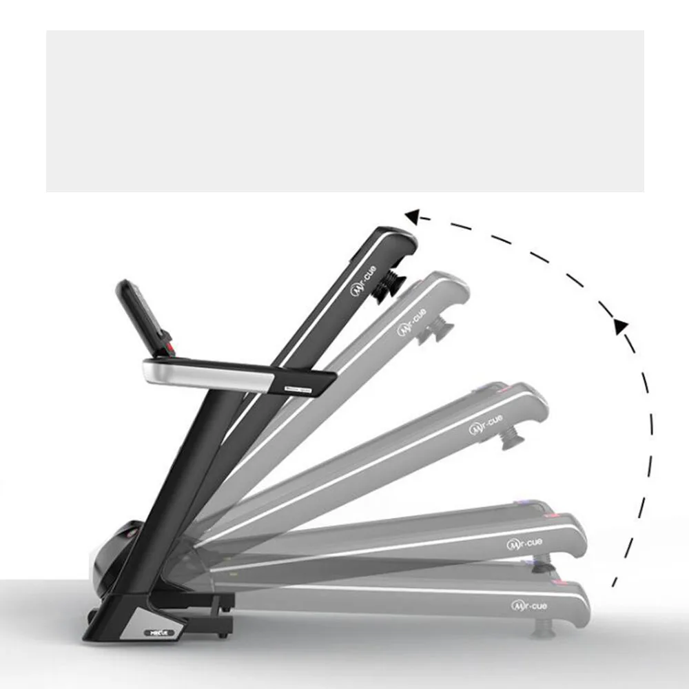 brushless motor noiseless  with APP  LED screen  knee-protective mobile stand   walking folding  home treadmills