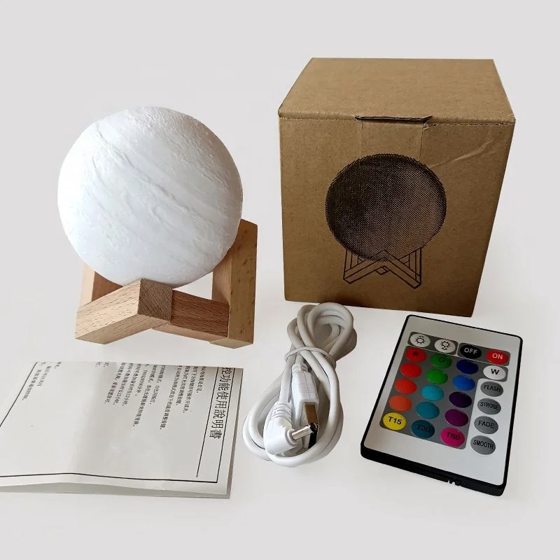 Hot Sale DIY Engrave Blank Acrylic Lamp Wood Base 3D LED Night Light Decorative Table Bedside Lamp//