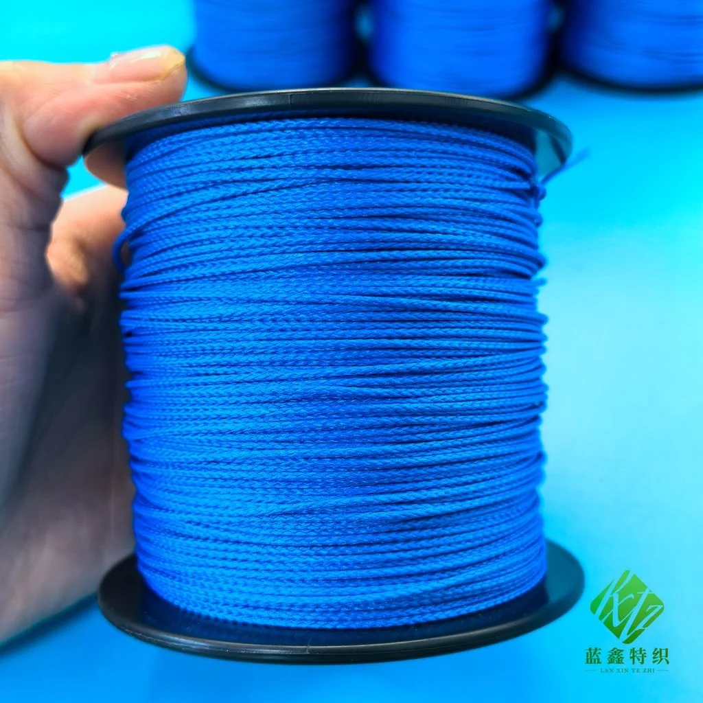 blue dyneemas rope Custom 100% UHMWPE Braided Cord Durable 8 Strands rope for Hammock Kite Fishing ClimbingCamping sufing