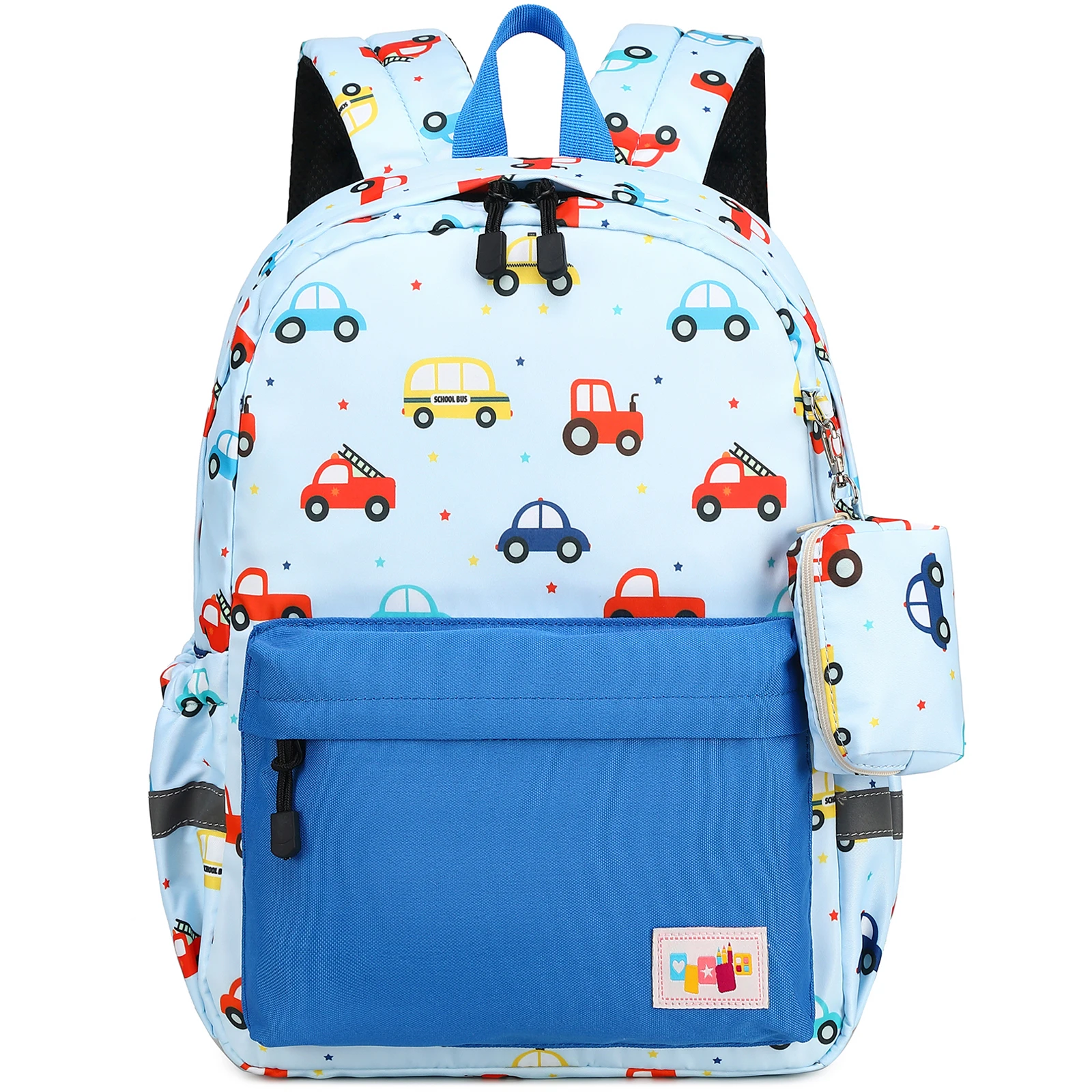 MOQ 50 custom logo car truck crane printing Customize Cartoon kids mochila escolar children bag school backpack for boys