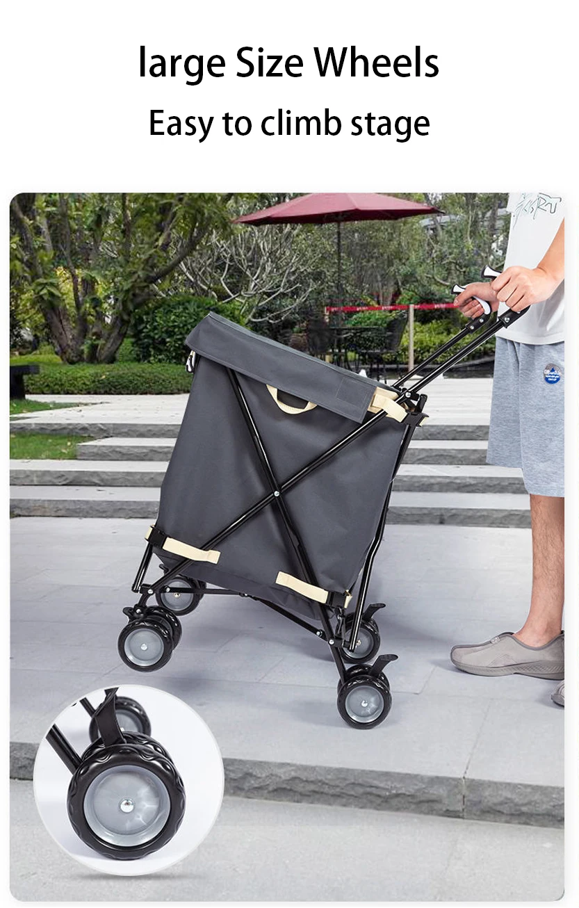 foldable beach cart