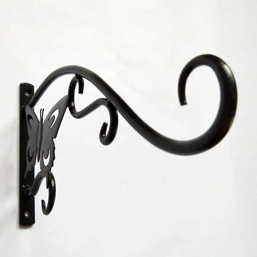 Metal Iron Wall Brackets Garden Hanging Plant Hooks Plant Hangers Bird Feeder Hooks Lantern Hangers Hanging Basket Hooks