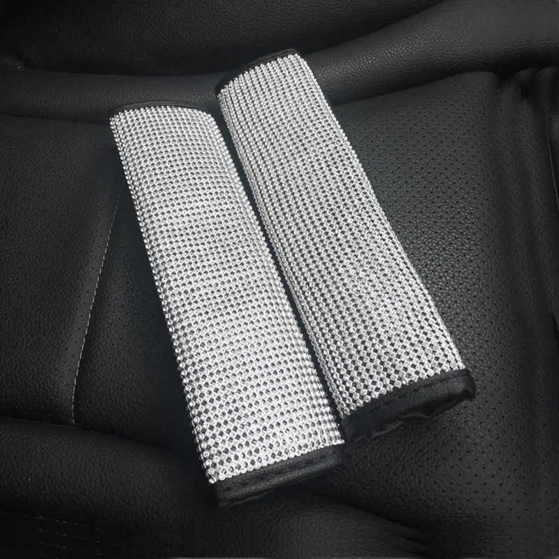 OXGIFT Wholesale 2022 Shoulder car safety seat belts cover with diamonds