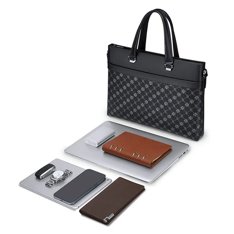 Good quality laptop bag fashionable design for men men genuine leather briefcase fashion designer bag