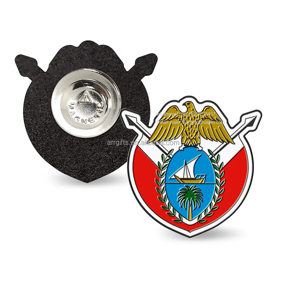 Dubai official magnet badge UAE government of Dubai logo mobile phone sticker magnet brooch badge pin