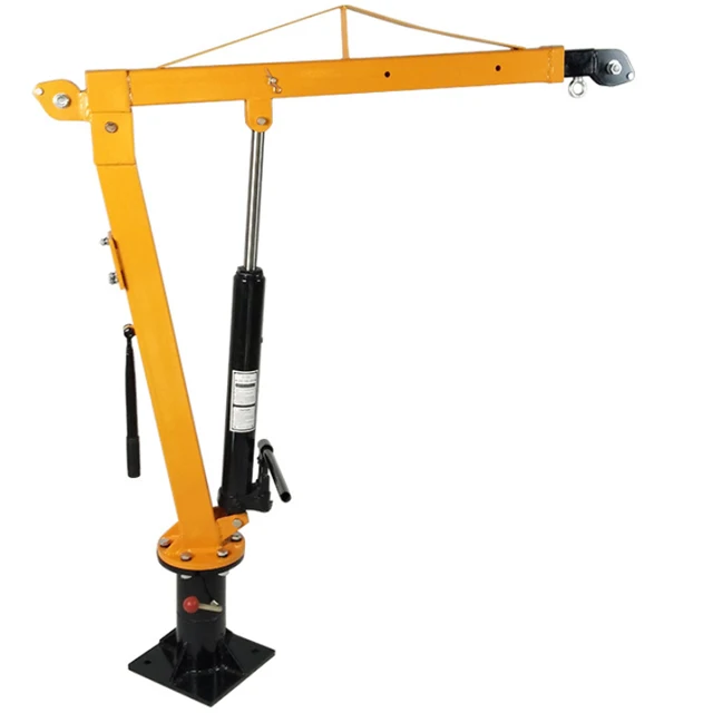 Mini Hydraulic Electric Winch 12v Pickup Truck crane truck Mounted Lifting Crane For Sale