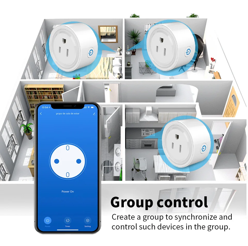 Tuya Zigbee smart socket US plug for hub gateway Smart Home Wireless Remote APP Works with Alexa Google Home