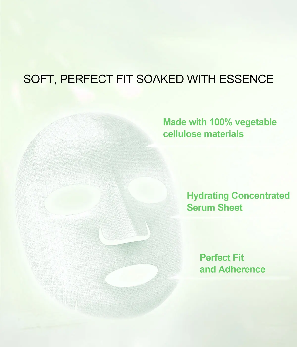 Wholesale Private Label Reduce Pores Wrinkles Skincare Hyaluronic Acid Moisturizing Face Mask for Skin Woman