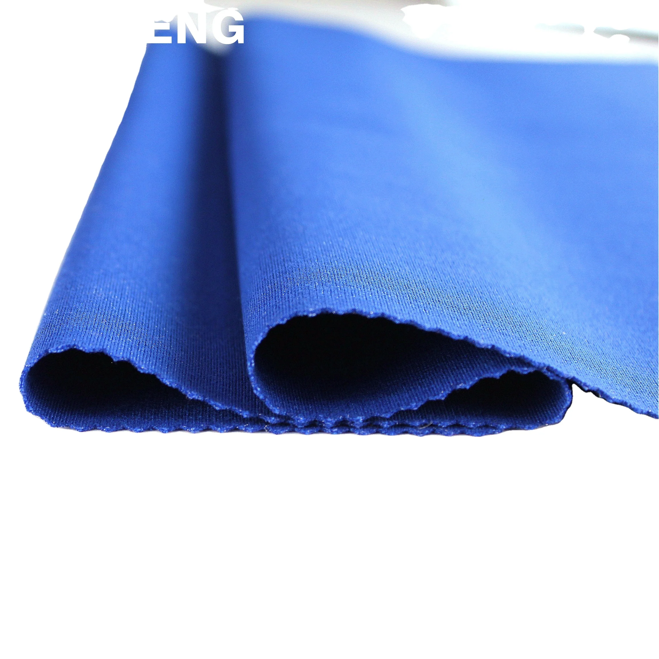 Высококачественная трикотажная вискозная нейлоновая тянущаяся блестящая ткань Punto Roma для одежды, платьев, топов, брюк