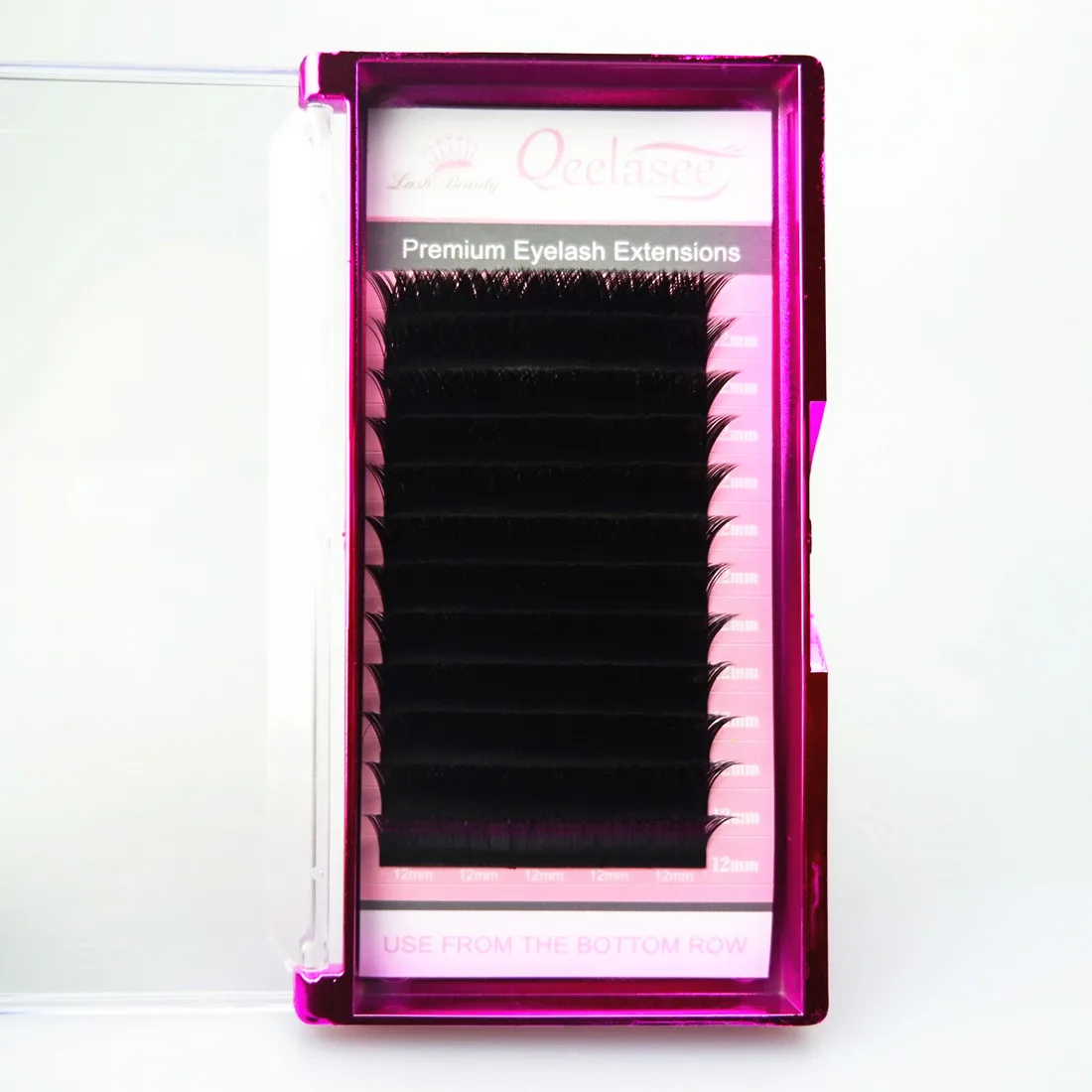 
Qeelasee private label korea faux mink new eyelash extension v eyelashes 