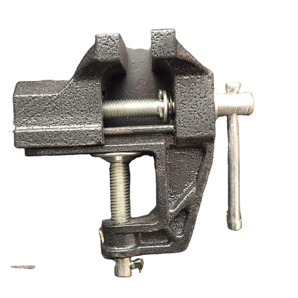 
Fixed table vise with drill clamp Drill Clamp Fixed Table Vise Universal Bench Vise 