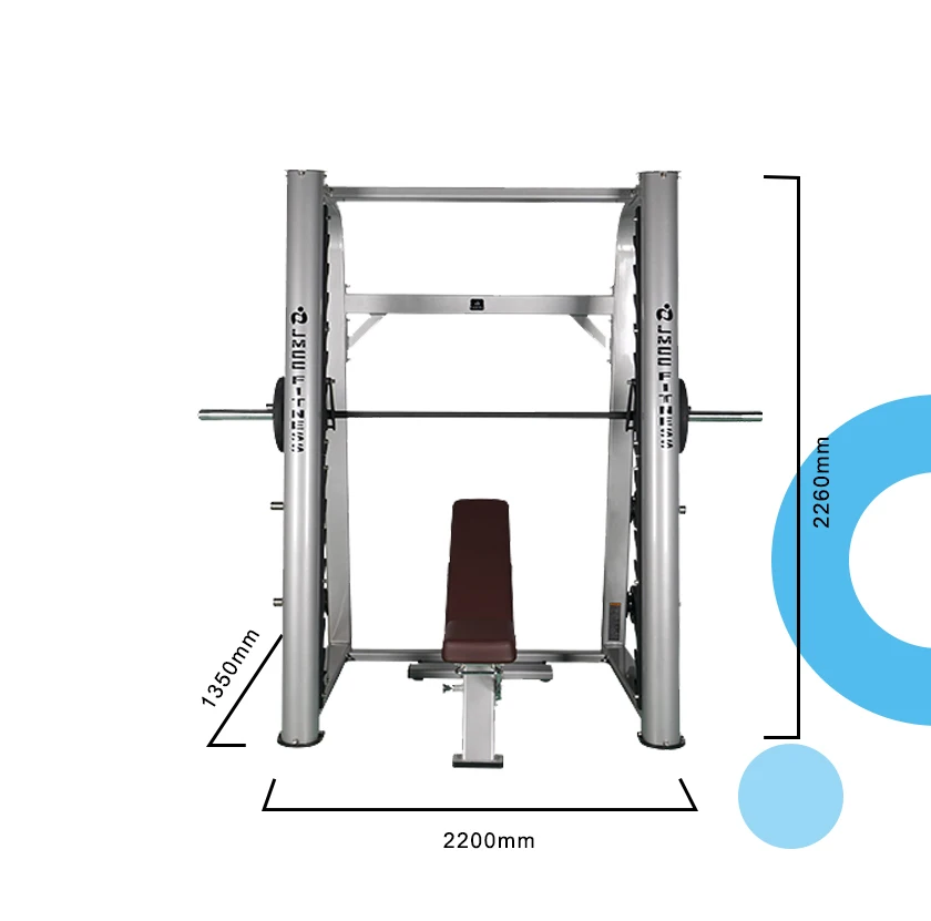 LMCC High Quality Professional Gym Fitness Equipment Commercial Smith Machine Heavy Duty Power Rack