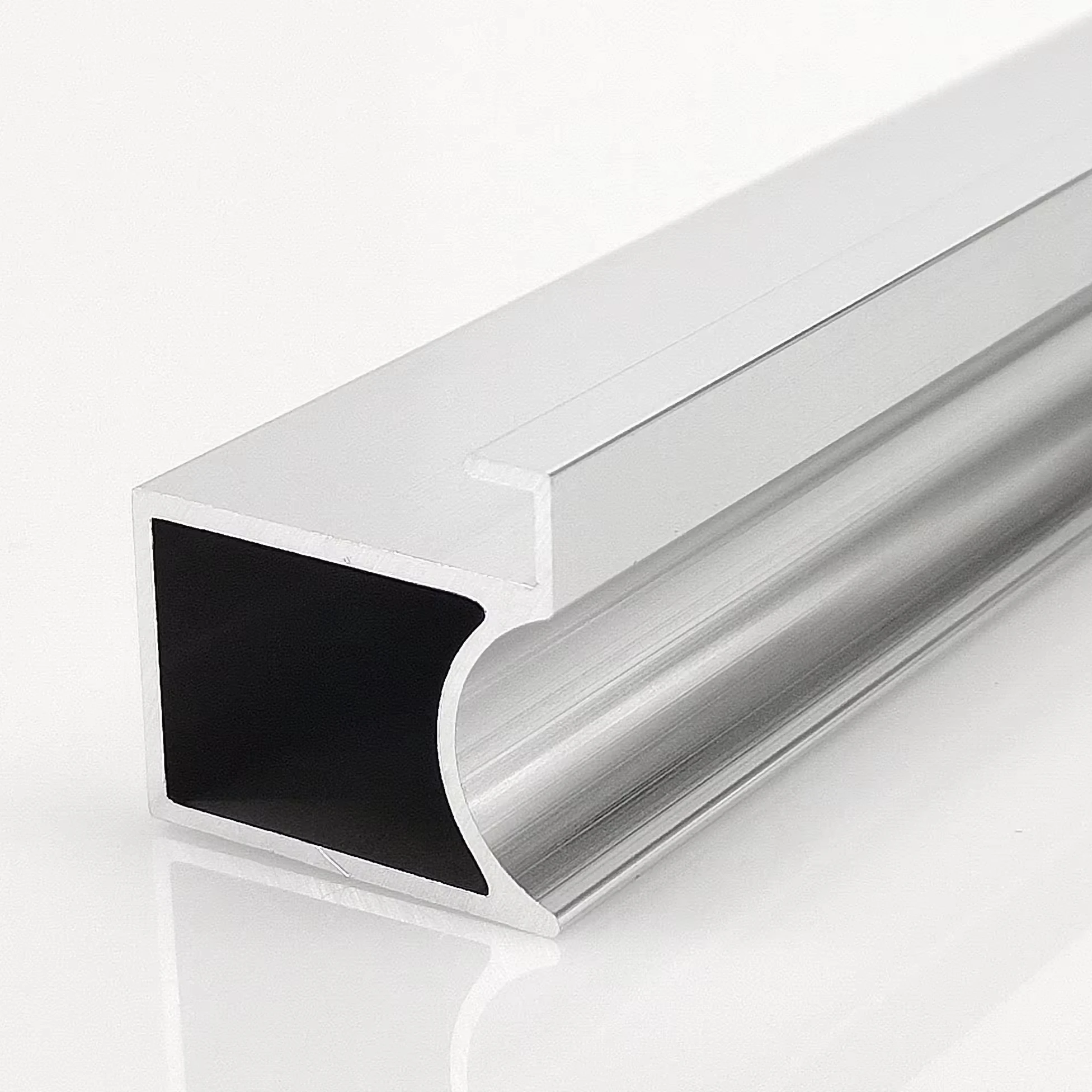 W20*H19mm bathroom mirror frame silver shiny polished aluminum profile