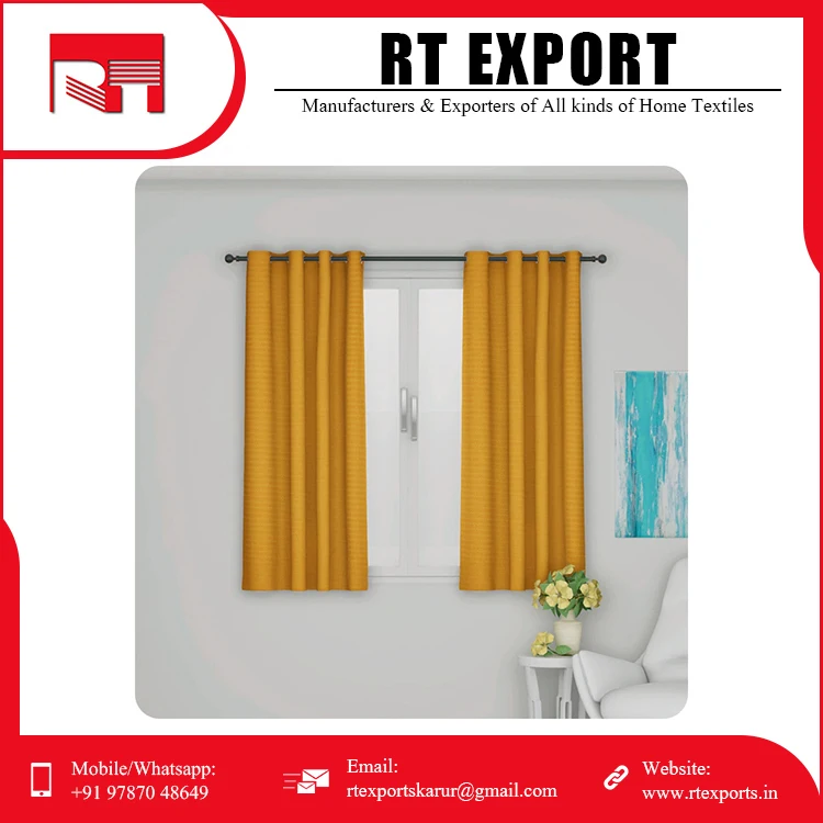 Modern Design Best Selling Window Curtains 100% Pure Cotton Customized Print Window Curtain for Sale