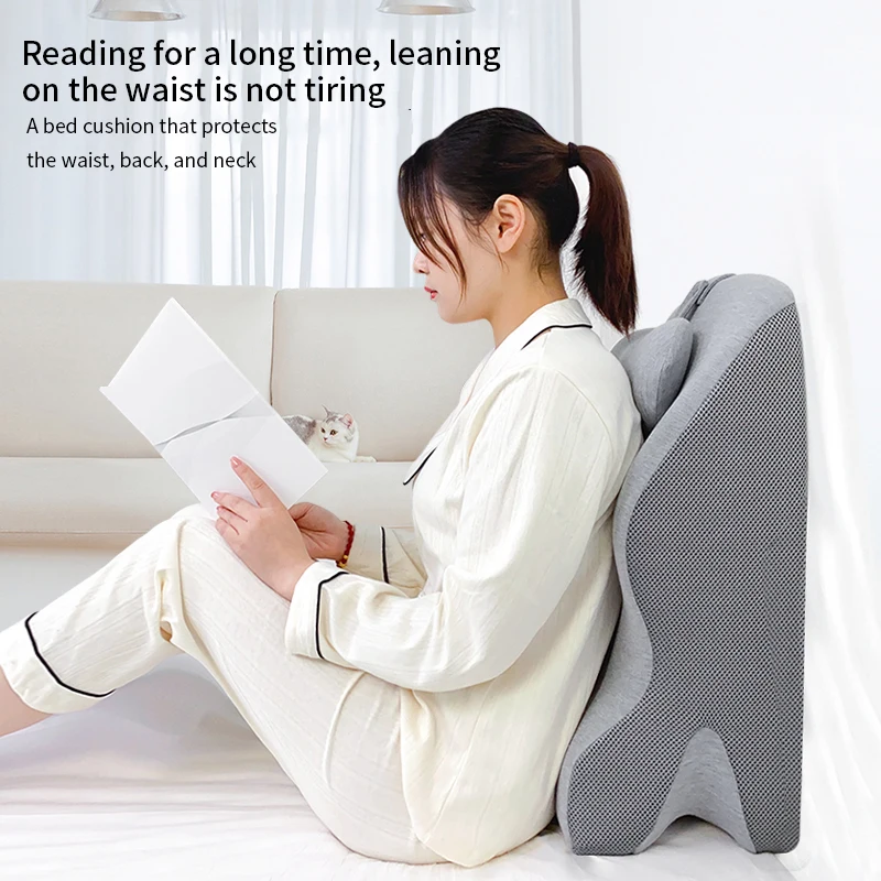 Popular Removable Bed Back Support Pillow Maternity Nursing Cushion with Soft Memory Foam