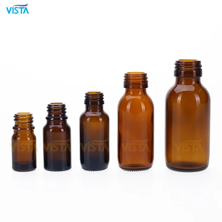 100ml 120ml Amber Laboratory Chemical Glass Bottles Pharmecutical Glass Bottles With Scale Embossment Screw Finsih