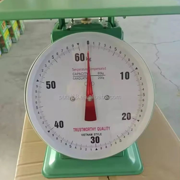 Оптовая продажа Высокое качество 50 кг/60 кг Механическая пружинная платформа весы с циферблатом