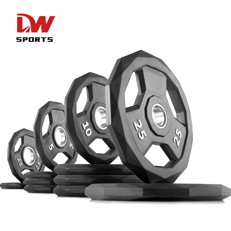 DW Sports Custom Private Label Weights Stainless Steel Hub Weights Diamond Shape Weights