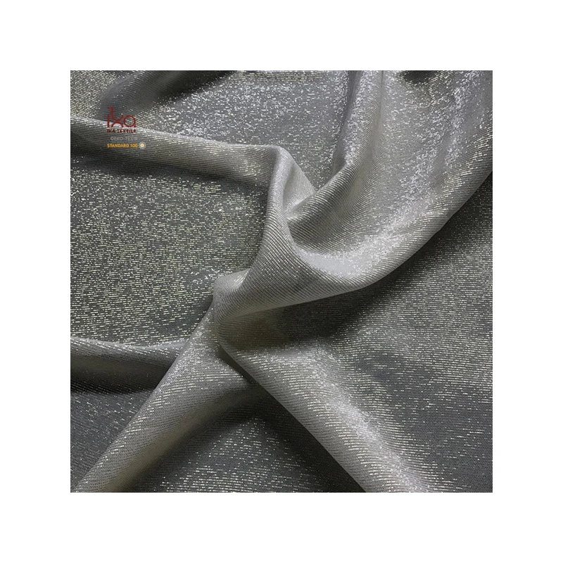 Undye Natural White Purchase Silk Lurex Stripes Metallic Georgette Fabric Suppliers