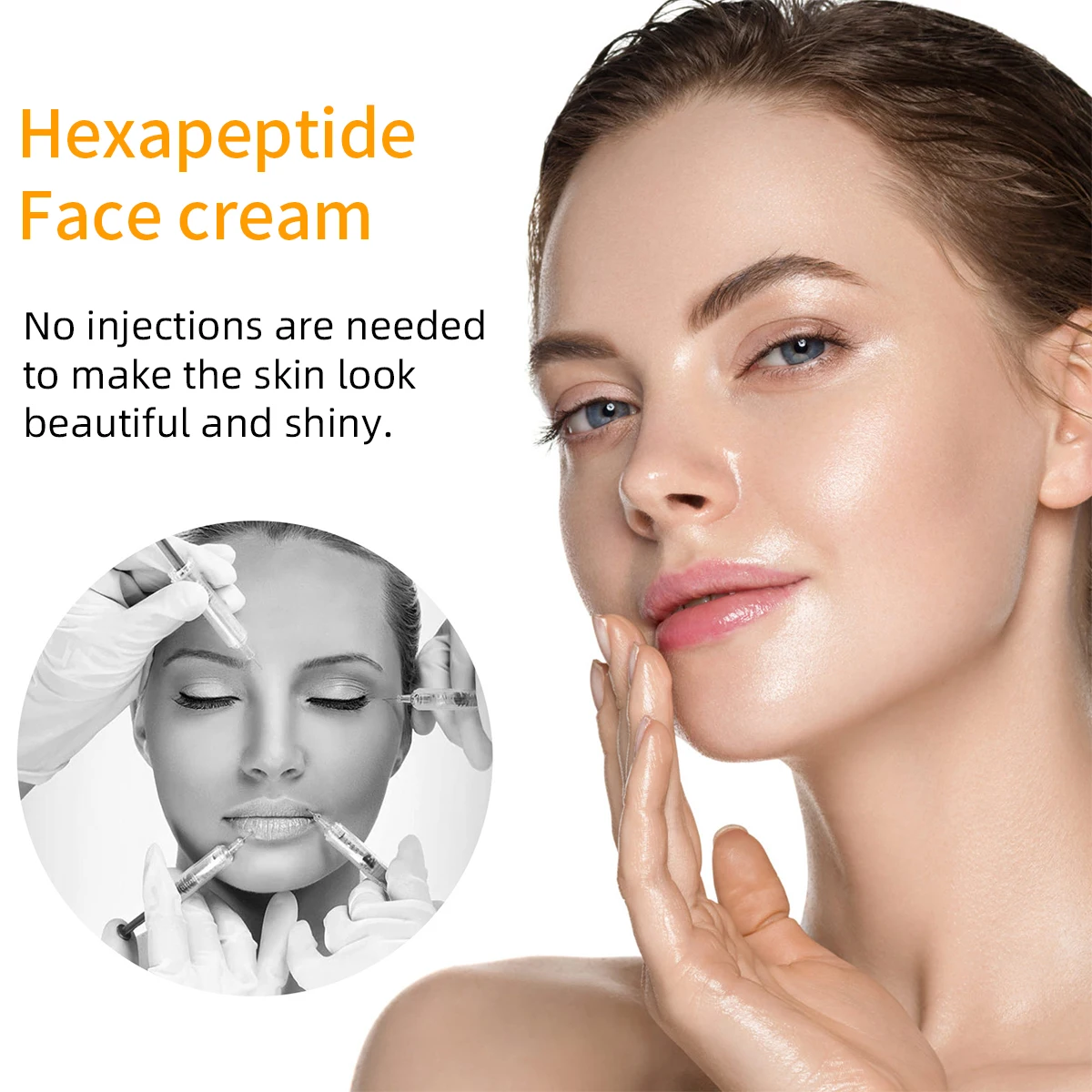 Ceramide Moisturizing Facial Cream Instant Bleaching Whitening Anti-Aging Effects Pearl Beauty Eye Hexapeptide Vitamin Oil Acne