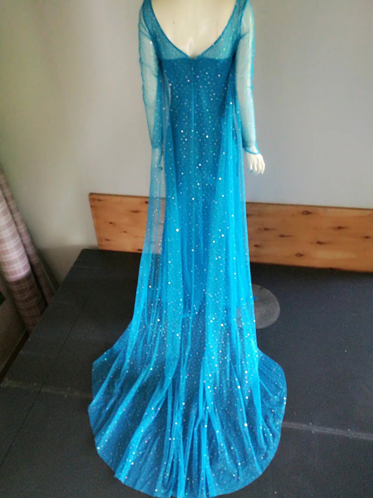 Elsa Princess Children Halloween Cosplay Fancy Party Up Anna Elsa Costume Girls Dress