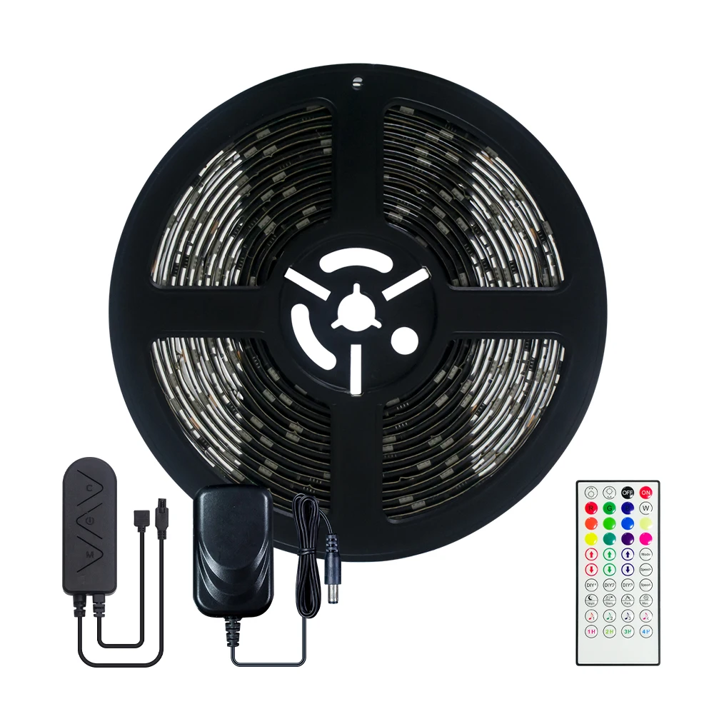 tuya12V led light strip set 40 key remote and wifi controller OEM smd 5050 IP20 or IP65 RGBIC dream color led strip light kit