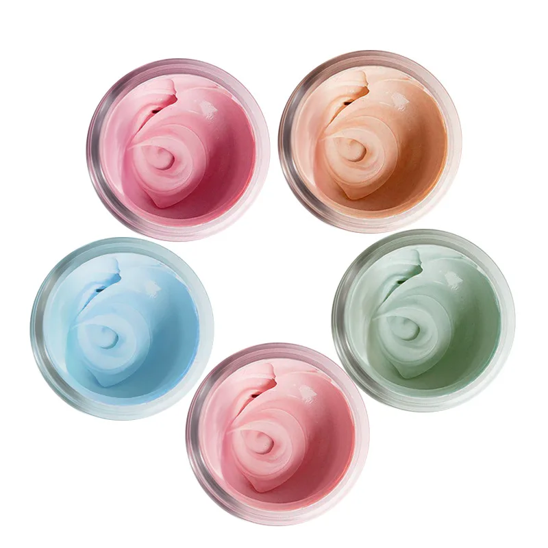 Private Label OEM 100% Fruit Natural Australian Pink Powder Clay Mask Organic Avocado Blueberry Dead Sea Salt Mud Face Mask