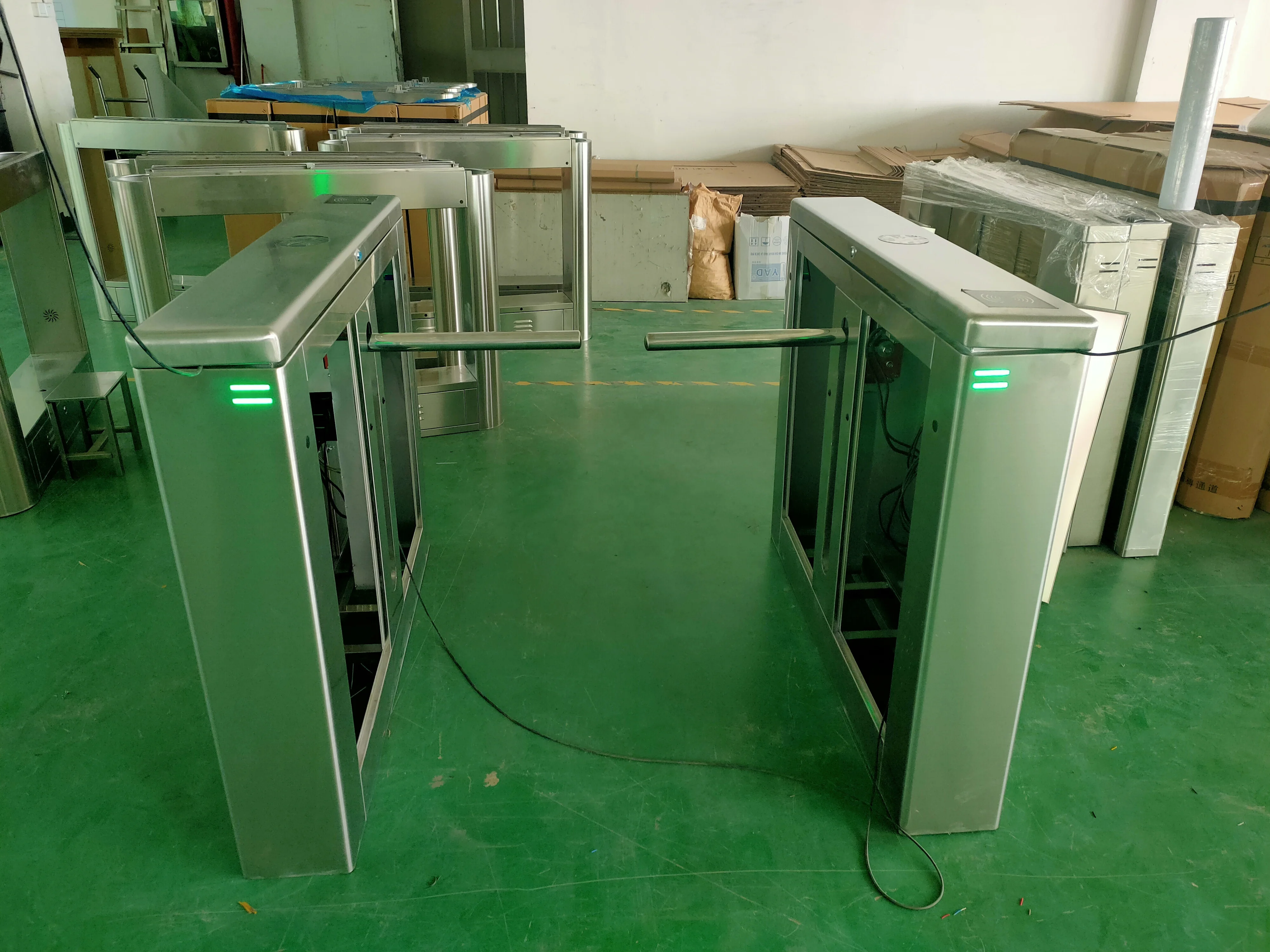 Security Access Control Gate RFID Drop Arm Turnstile