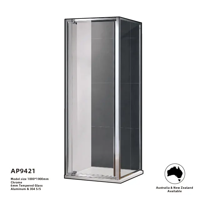 SUMI tempered glass sliding shower door frameless shower door system shower sliding door mampara de ducha