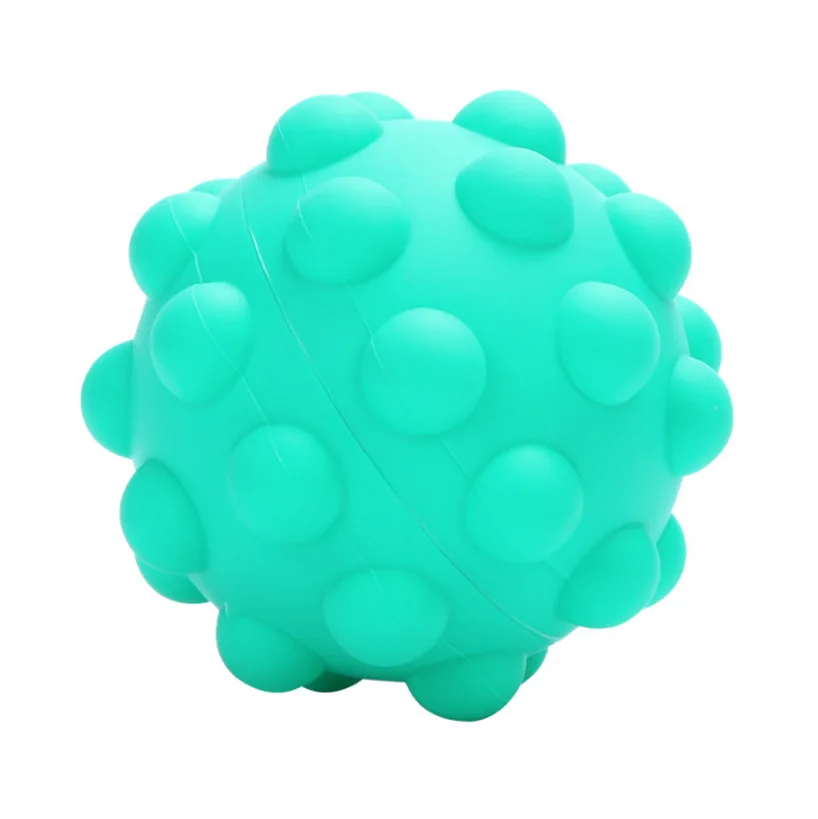Hot Sale Wholesale Tie Dye Push Bubble Luminous Silicone Stress Relief Ball Fidget Toys For Kids And Adults