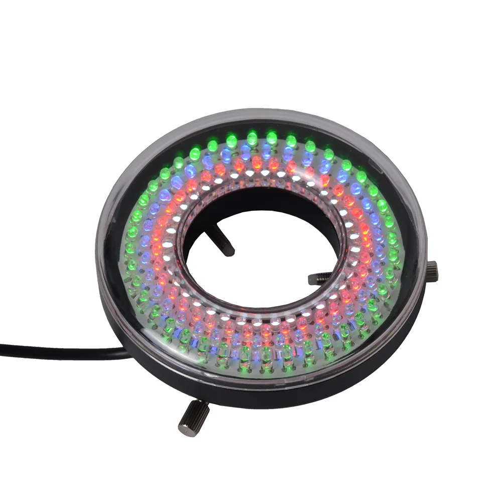 Adjustable 148 LED Ring Lights 4 Color 4 Ring Illuminator Lamp for Industrial Microscope Digital Camera Magnifier with AC Power