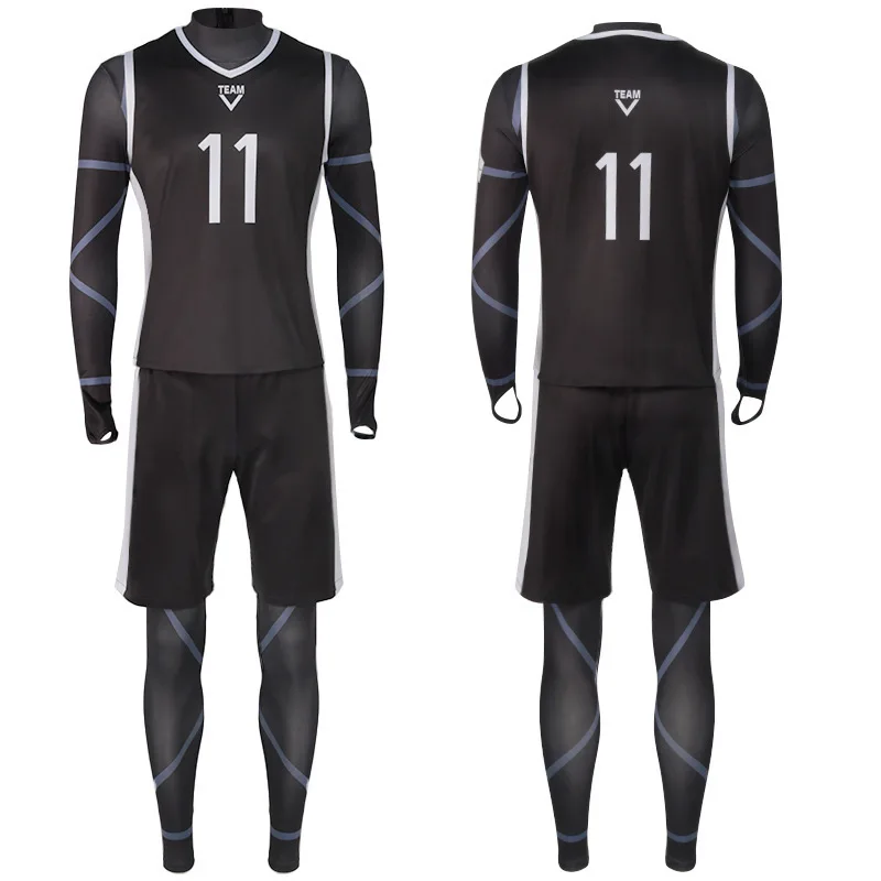 Blue Lock Anime Cosplay Costume Isagi Yoichi Chigiri Bachira Rensuke Kunigami Football Soccer Training Uniform Full set Outfit