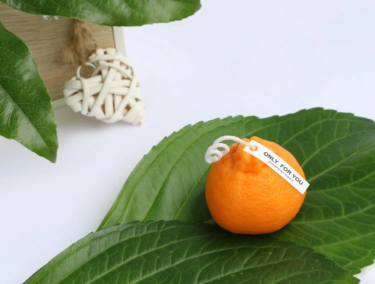 Частная этикетка длинный последний причудливый оранжевый фруктовый мандарин Роза Хлопок фитиль соевый воск Подарочная коробка ароматические свечи с упаковкой