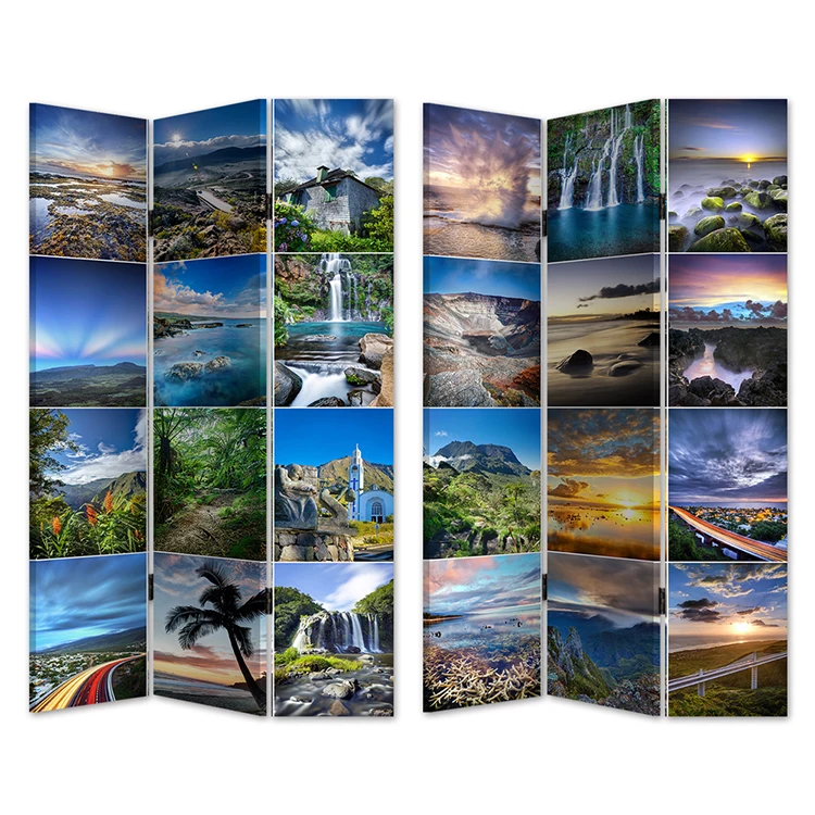 Абстрактный индивидуальный каркас складной деревянный разделитель для