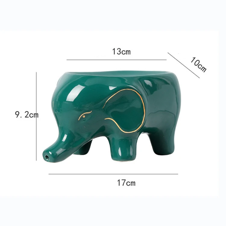 Cartoon Luxury Bathroom Shower Ceramic Soap Dish Holder Elephone Soap Tray Bathroom Shelves