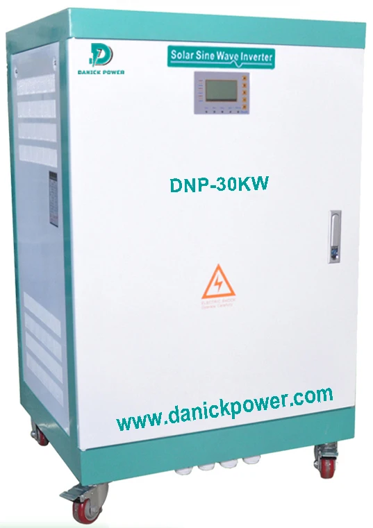 Split phase 120/240VAC output off grid inverter 30KW for 280-410VDC Tesla Battery with Auto Transfer Switch