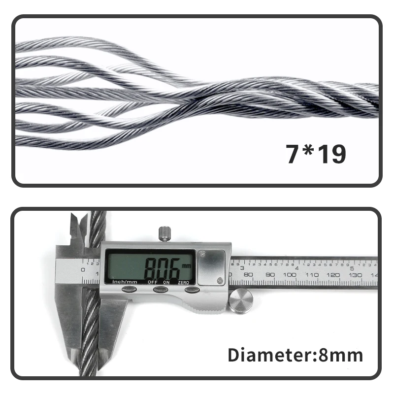 XINDA wire cable rope lanyard sling for anchoring fall protection work at height rock climbing