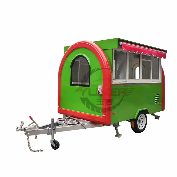 convenient beautiful mobile food truck on three wheels for frozen yogurt australian standard  with bbq grill