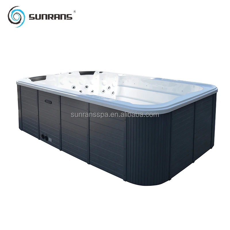 Sunrans 3.85m small swimming pool spa above ground hottub outdoor spa pool for 6 persons