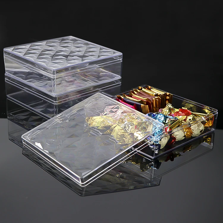 YUZMEI Plastic Sweet Boxes Packaging Dessert Container Box Milk Chocolate Bar Case For Storage Ferrero Rocher Chocolate